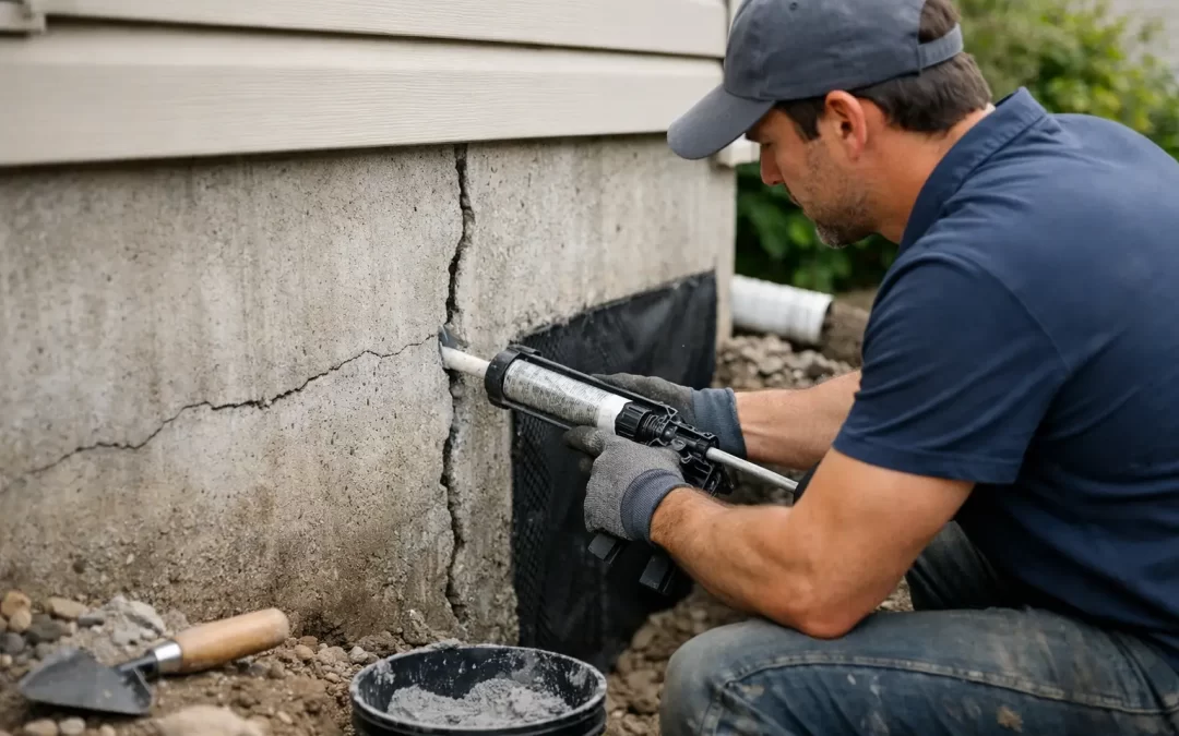 How to Repair Foundation Crack From Outside